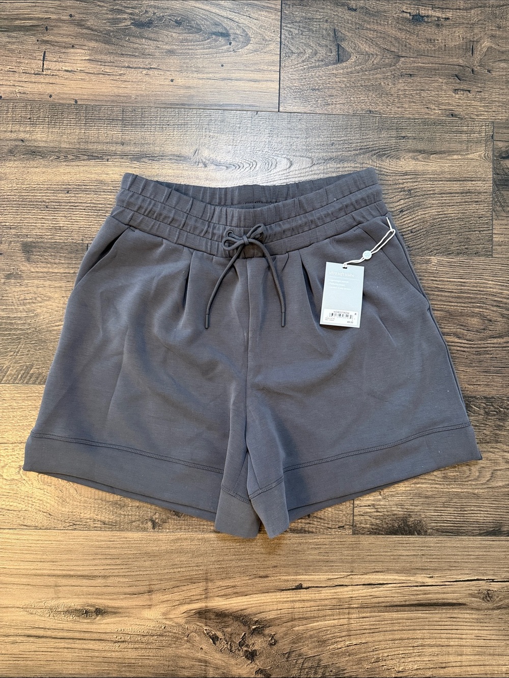 Zella Charcoal Gray Athletic Pull-On Shorts